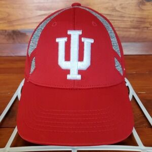 Indiana Hoosiers Hat Cap Men Strapback‎ Crimson Top of the World Football